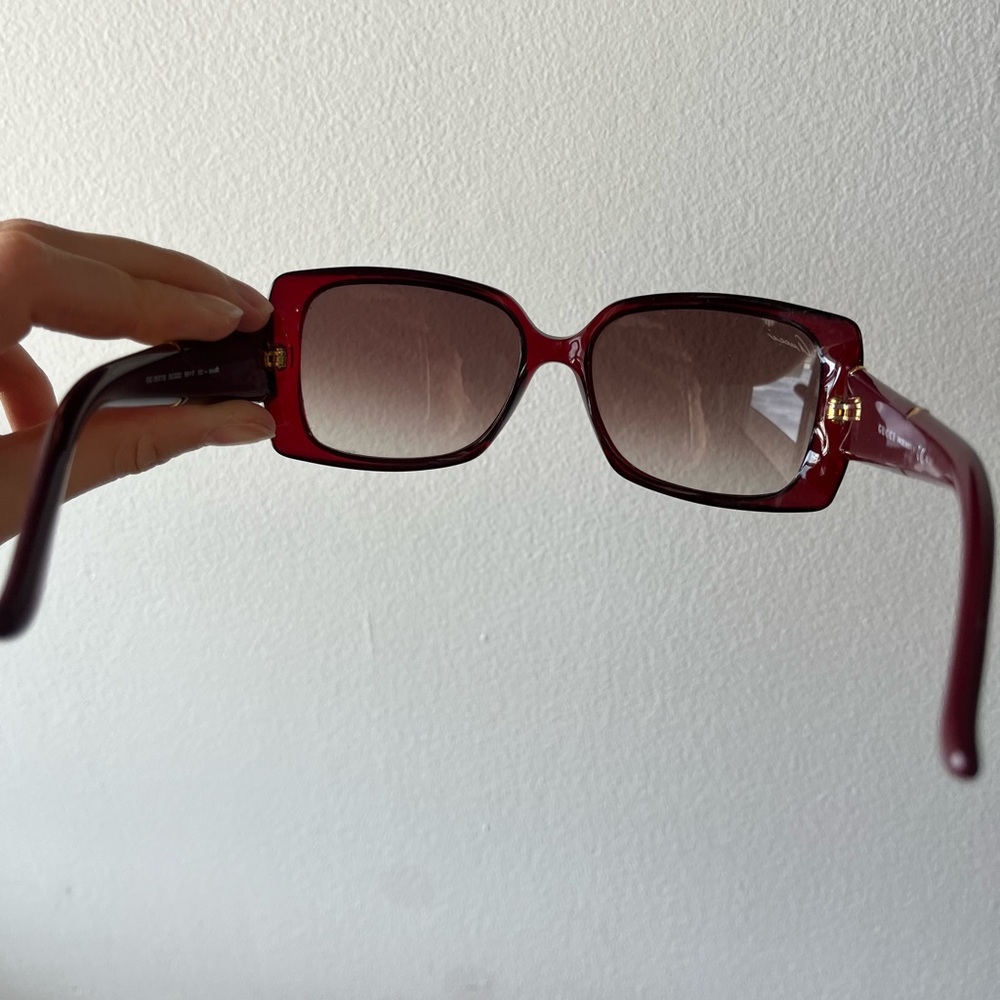 Gucci Burgundy Oversized Square Sunglasses - Picture 6 of 8